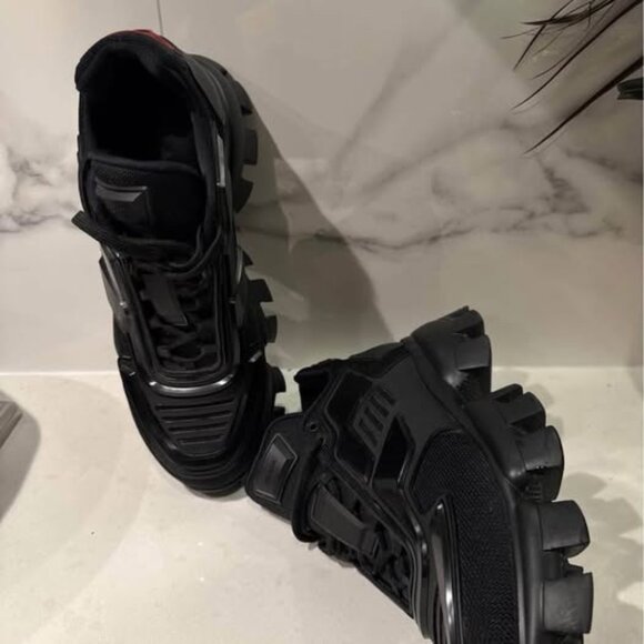 Black Prada Cloudbust Thunder Technical Fabric Sneakers - Picture 1 of 3